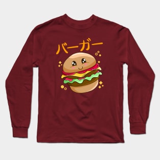 Kawaii Burger Long Sleeve T-Shirt